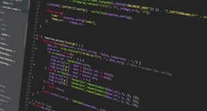 Programming code snippet featuring hexadecimal color values, string replacements, and logic for handling CAPTCHA functionality.