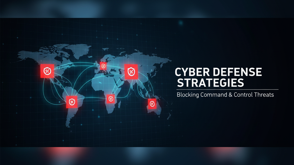 An infographic explaining how C2 IP blocking prevents hackers from controlling infected devices and stealing data.