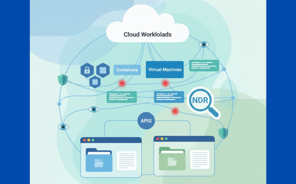 Comprehensive visibility into cloud workloads, including containers, virtual machines, and APIs, through NDR.