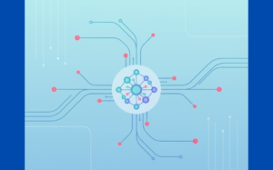 An abstract illustration depicting a complex neural network structure, symbolizing the intricate applications of machine learning.