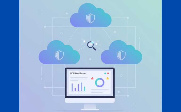 NDR dashboard providing complete visibility and security analytics for cloud environments.