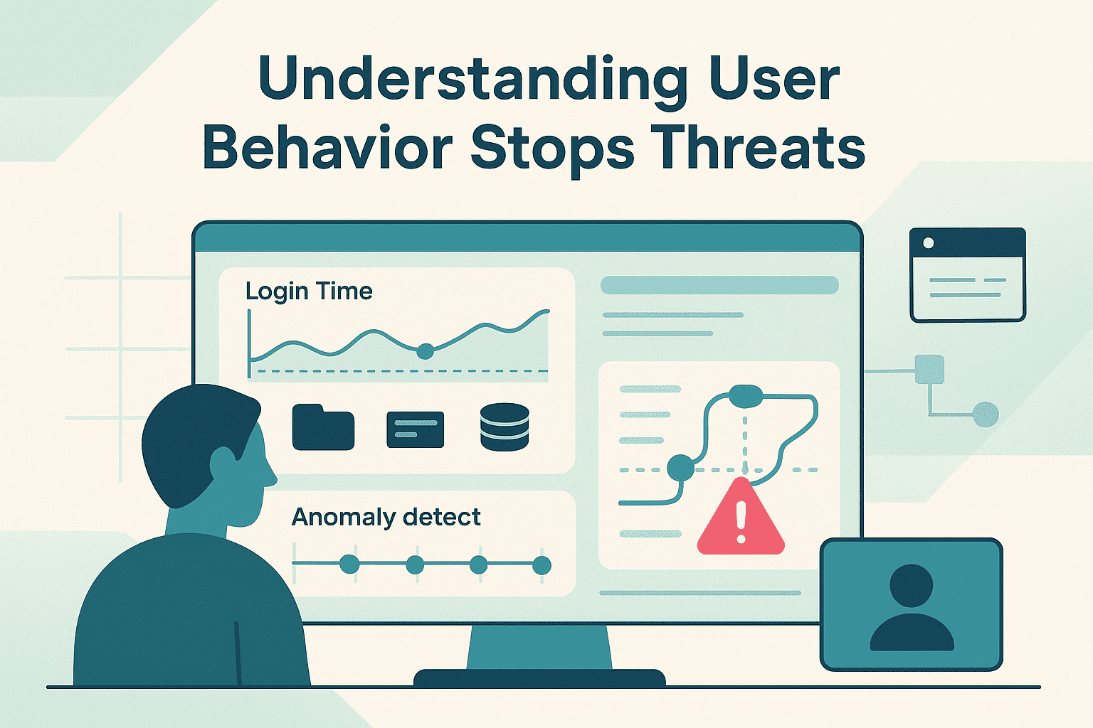 Understanding normal user behavior patterns dashboard with login analytics and anomaly detection for threat prevention