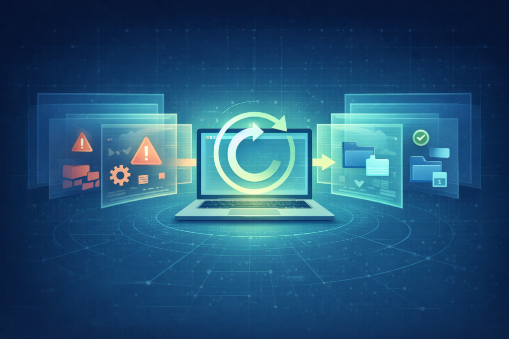 AI cybersecurity tools comparison workflow showing threat detection, automated response, and secure file management