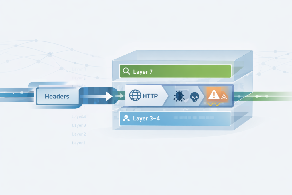 DPI in next-generation firewalls NGFW examining HTTP traffic through layer 7 application inspection for threats