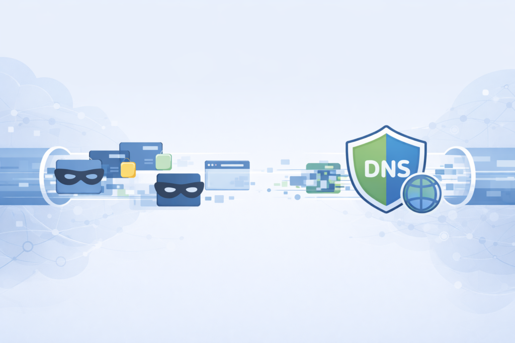 Privacy tools and DNS shield depicting bypassing DPI techniques detection through encrypted obfuscation methods.