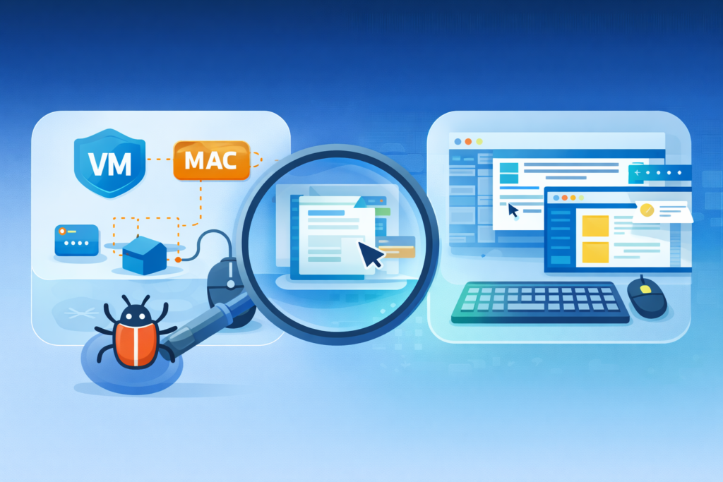 Analyzing malware behavior sandbox environment with virtual machine inspection and isolated threat analysis workspace