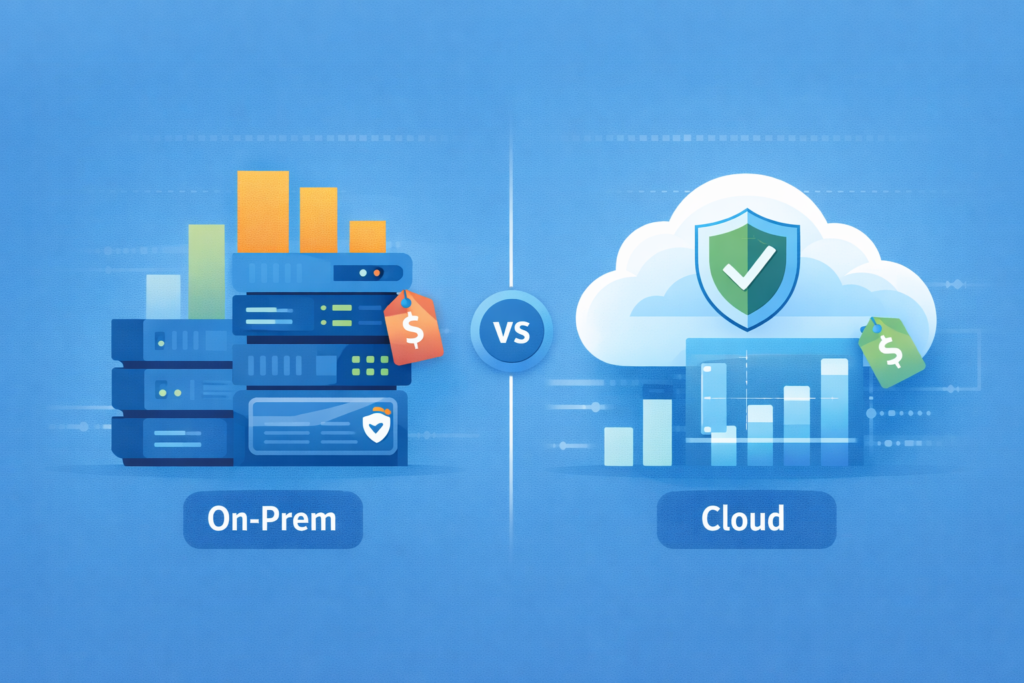 Cloud-based sandbox services benefits compared to on-premise: cost savings and scalable security infrastructure