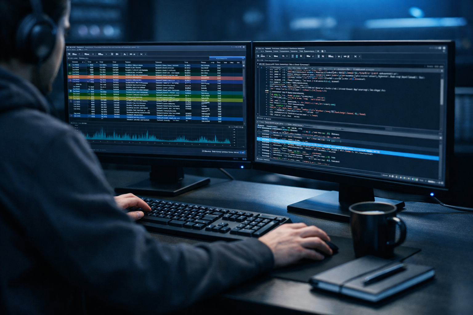 Laptop terminal view while Analyzing PCAP Files Wireshark using command line tools