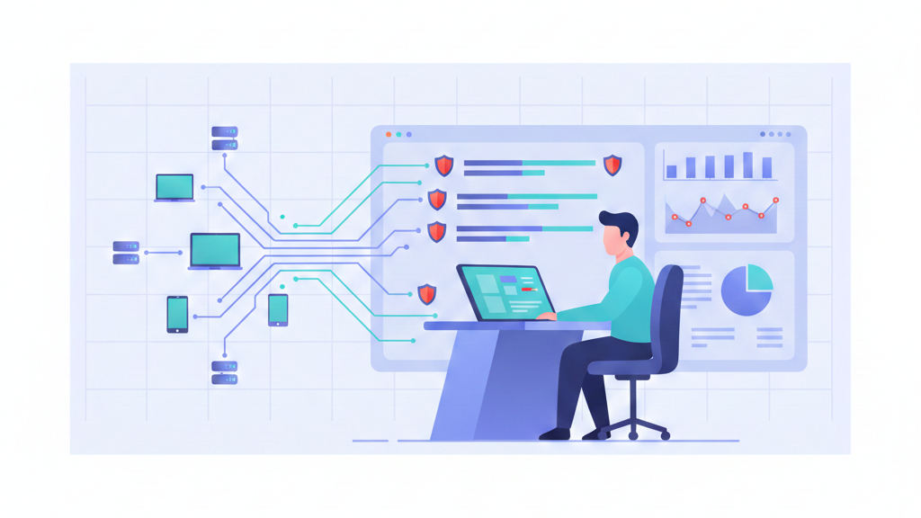 Understanding network metadata analysis with an analyst monitoring network behavior through real-time metadata visuals