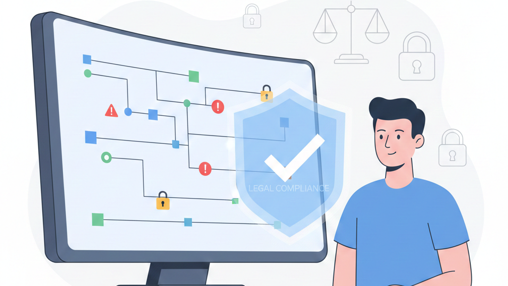 Legal considerations packet capture visualized with protected traffic analysis and lawful cybersecurity oversight