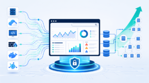 Centralized Log Management Strategies with data pipeline, search clusters, and analytics dashboard