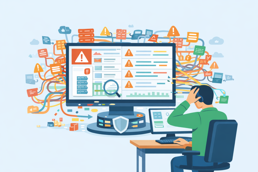 centralizing cloud logs siem overwhelmed by noisy data streams hiding important security signals