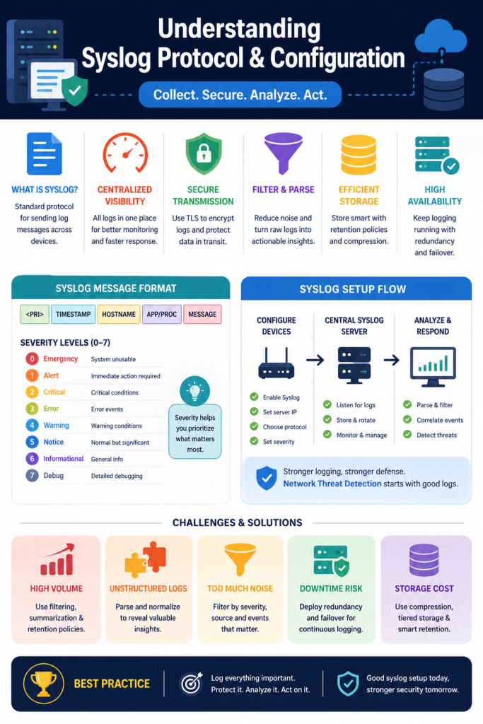 Syslog-ng vs Rsyslog comparison for Understanding Syslog Protocol and Configuration technical guide. 