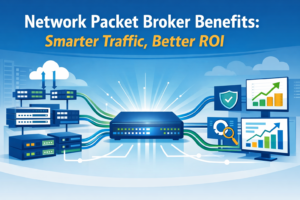 Network packet broker benefits with organized traffic flows, dashboards, and stronger ROI performance