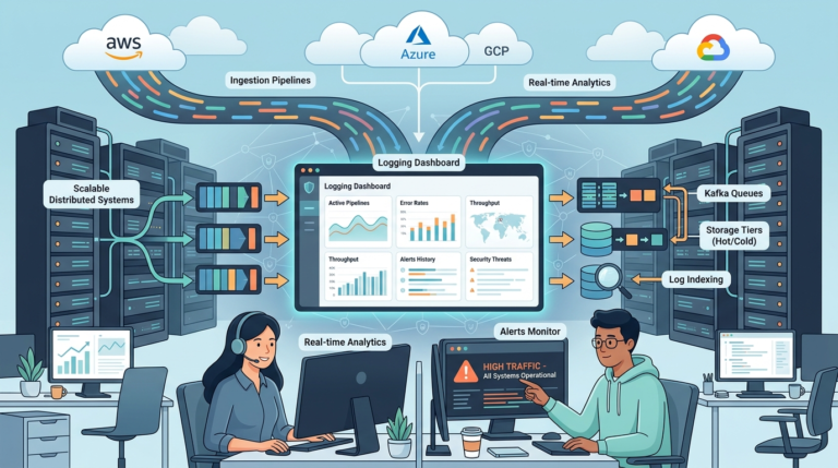 Scaling Log Management Infrastructure with real-time analytics and distributed logging systems