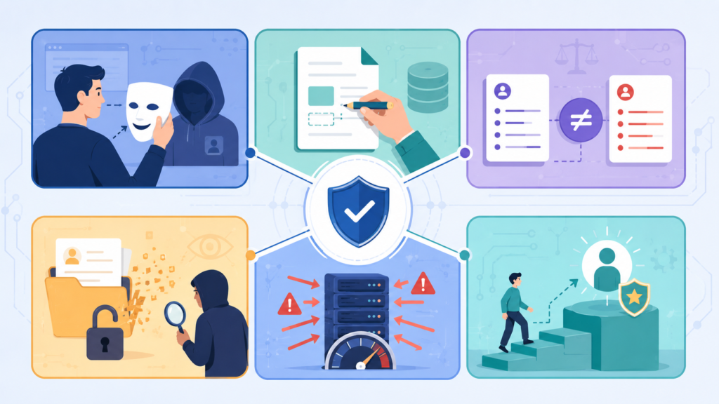 STRIDE Threat Modeling Methodology Explained using visual examples of the six threat categories.