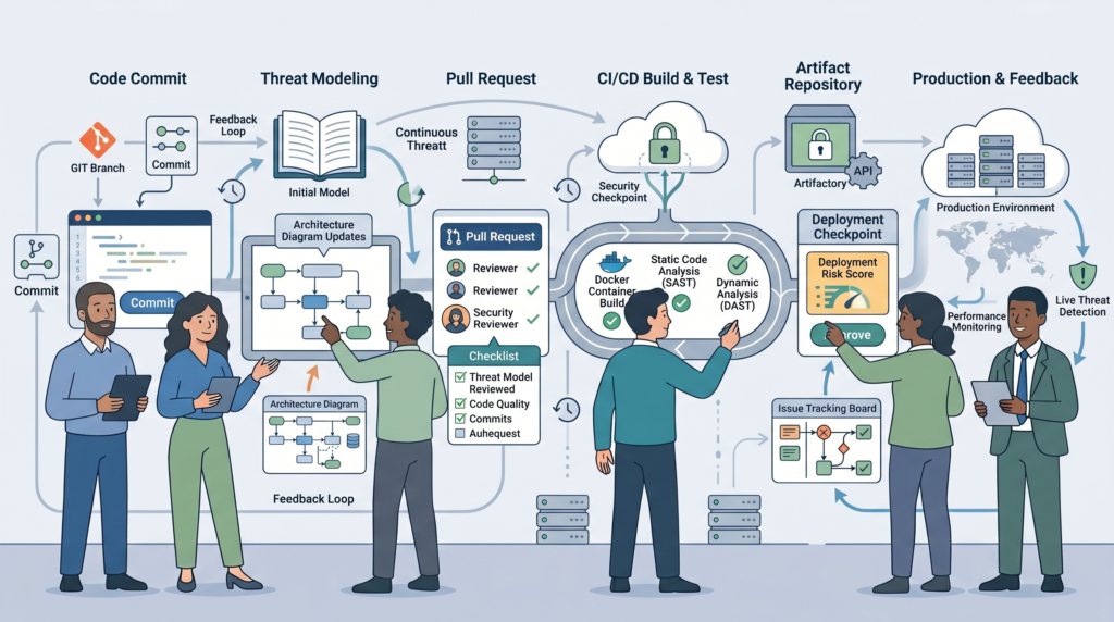 Threat Modeling Tools Comparison Microsoft OWASP integrated into a modern DevSecOps pipeline.