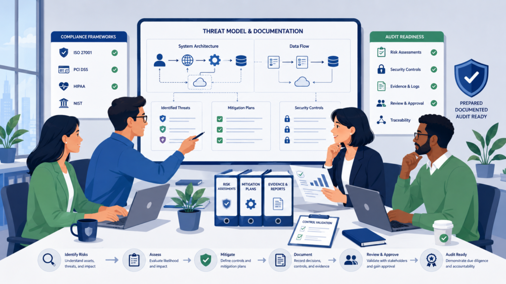 Benefits proactive threat modeling security programs provide with stronger compliance preparation.