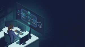 Cybersecurity analyst reviewing a data flow diagram to support identifying-potential-network-attack using real traffic visibility, trust boundaries, and monitoring controls.