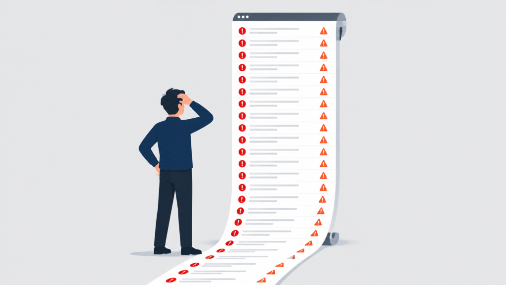 A vector graphic showing network security risk assessment software fitting into a broad IT security strategy.