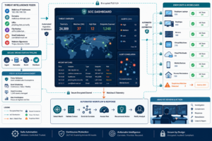 Featured Image: Automating IoC scanning network endpoints with a centralized SOC and secure threat intelligence workflow. 