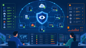 Importance asset inventory security monitoring illustrated with automated enterprise asset discovery and centralized visibility. 