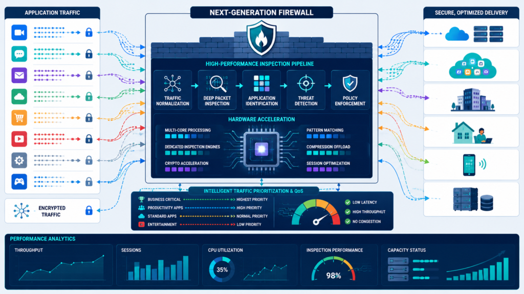 Dashboard view of application awareness control ngfw policies blocking unapproved cloud apps. 