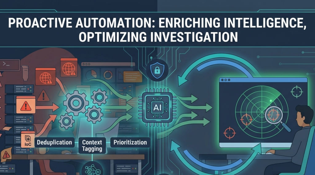 Automating Threat Feed Ingestion Processing Lets Your Team Focus on Real Attacks through AI threat analysis