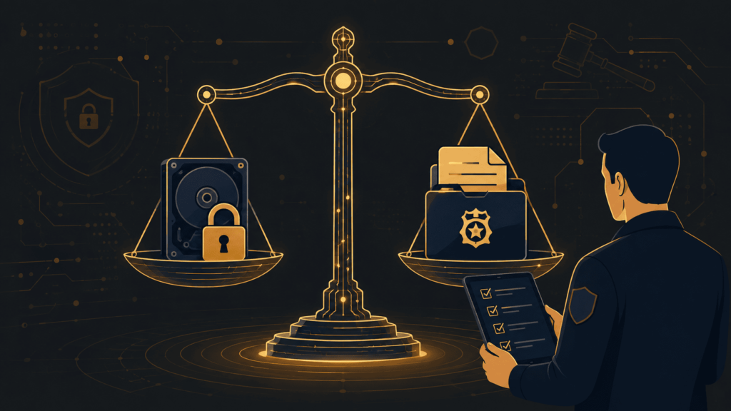 Alt text: Balancing evidence integrity and legal documentation within a structured Network Forensics Investigation Process