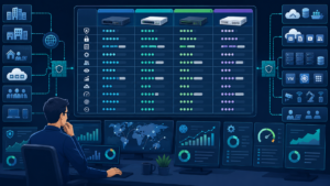 NGFW vendor comparison solutions market showing enterprise firewall features across leading platforms. 